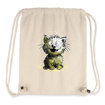Cat laughs - Stanley/Stella Recycled Gym Bag - natural - Front