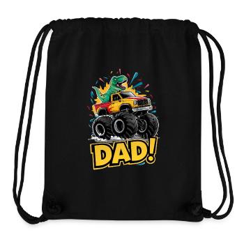 Dino Monster Truck Child Design - Stanley/Stella Recycled Gym Bag - black - Front