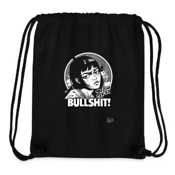 Une fille de dessin animé japonais dit des conneries - Sac à cordon recyclé Stanley/Stella - noir - Devant