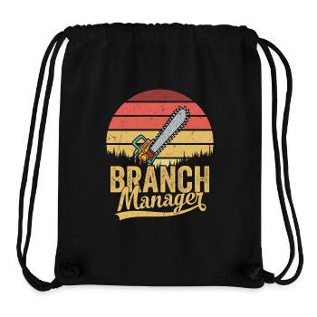 Branch Manager Logger Lumberjack Logging - Stanley/Stella recycelter Gym Bag - Schwarz - Vorne