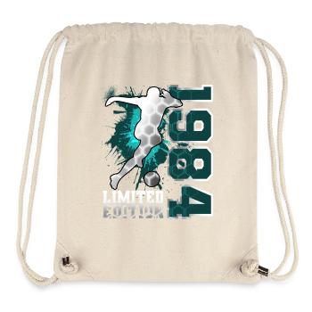 1984 Geboren Fußball Limited Edition Geburtstag - Stanley/Stella recycelter Gym Bag - Naturweiß - Vorne
