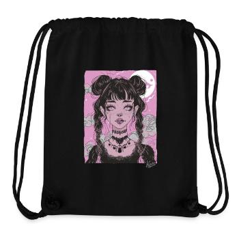 Super mignon grunge émo fille - Sac à cordon recyclé Stanley/Stella - noir - Devant