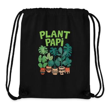 Plant Papi - Stilvolle Pflanzenliebhaber Design - Stanley/Stella recycelter Gym Bag - Schwarz - Vorne