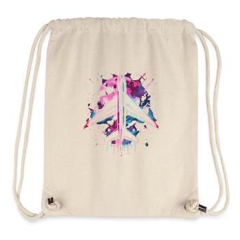 Flugzeug Steampunk - Stanley/Stella recycelter Gym Bag - Naturweiß - Vorne