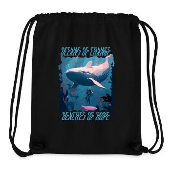 Bathing beach & sea plastic-free against pollution - Stanley/Stella Recycled Gym Bag - black - Front