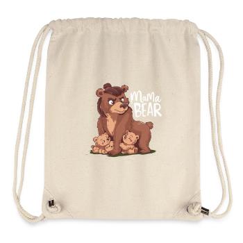 Mama Bär - Stanley/Stella recycelter Gym Bag - Naturweiß - Vorne