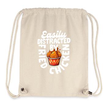 Easily Disreacted By Fried Chicken Fast Food Fry - Stanley/Stella recycelter Gym Bag - Naturweiß - Vorne