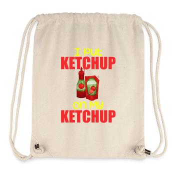 I Put Ketchup On My Ketchup Tee Costume Tomato DIY - Sac à cordon recyclé Stanley/Stella - blanc naturel - Devant