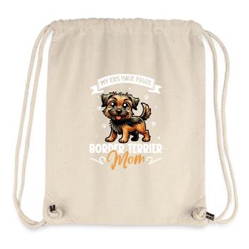 Maman Border Terrier - Sac à cordon recyclé Stanley/Stella - blanc naturel - Devant