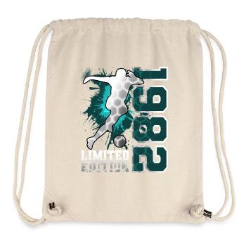 1982 Geboren Fußball Limited Edition Geburtstag - Stanley/Stella recycelter Gym Bag - Naturweiß - Vorne