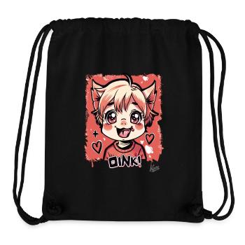 Kleines Süßes Freches Schweine Kind: Oink! - Stanley/Stella recycelter Gym Bag - Schwarz - Vorne