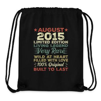 August 2015 - Geschenkidee Für August 2015 - 2015 - Stanley/Stella recycelter Gym Bag - Schwarz - Vorne