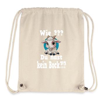 Wie du hast kein Bock für Faulenzer Chiller - Stanley/Stella recycelter Gym Bag - Naturweiß - Vorne