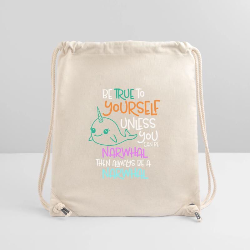 Sei dir selbst treu, es sei denn, du kannst ein Narwal sein Stanley/Stella recycelter Gym Bag