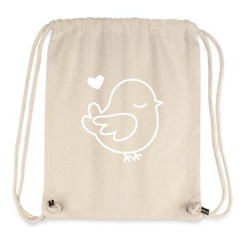 Taube - Stanley/Stella recycelter Gym Bag - Naturweiß - Vorne