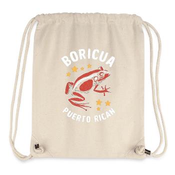 Boricua Puerto Rican Coqui Puerto Rico Frog - Stanley/Stella Recycled Gym Bag - natural - Front