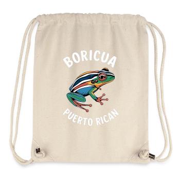 Boricua Puerto Rican Coqui Puerto Rico Frosch - Stanley/Stella recycelter Gym Bag - Naturweiß - Vorne