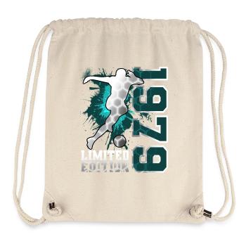 1979 Geboren Fußball Limited Edition Geburtstag - Stanley/Stella recycelter Gym Bag - Naturweiß - Vorne