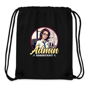 Admin Assistant Office Job Receptionist Secretary - Stanley/Stella Recycled Gym Bag - black - Front