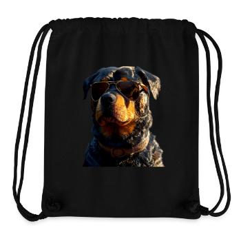 Rottweiler Hunde Liebe Stolze Rottweiler Liebhaber - Stanley/Stella recycelter Gym Bag - Schwarz - Vorne