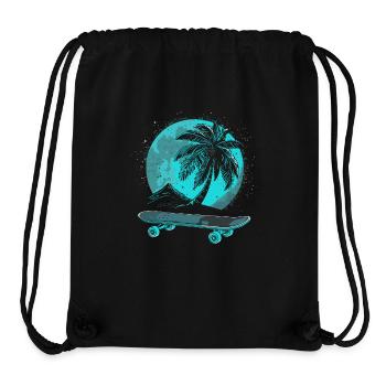 Vintage Skateboarding - Stanley/Stella recycelter Gym Bag - Schwarz - Vorne