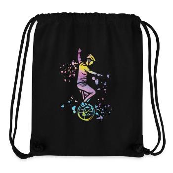 Unicyclist unicycle unicycle - Stanley/Stella Recycled Gym Bag - black - Front
