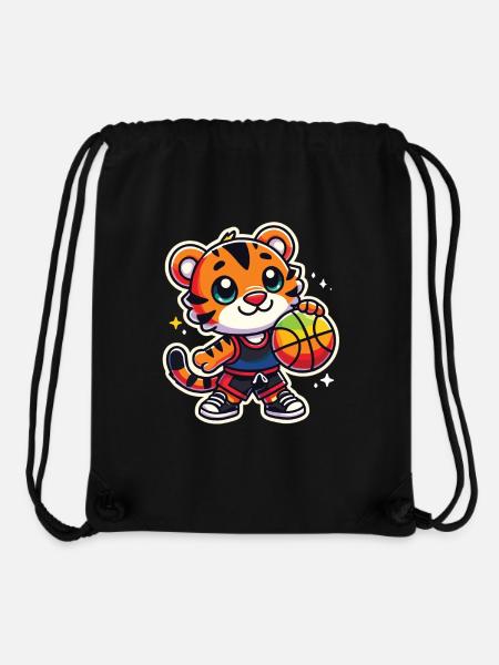 Basketball Tiger - Stanley/Stella recycelter Gym Bag - Schwarz