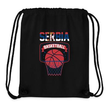 Serbien Basketball Serbia Basket Kosarka Srbija - Stanley/Stella Recycled Gym Bag - black - Front