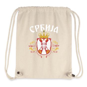 Serbia Coat of Arms Balkan Serbia Serbia Srbija Majice Serbia - Stanley/Stella Recycled Gym Bag - natural - Front