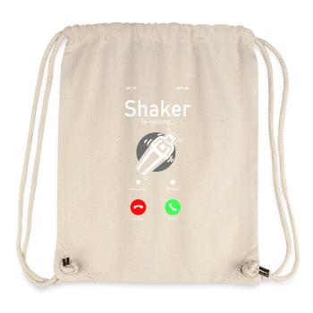 Bartender Mixologist Phone Display - Stanley/Stella recycelter Gym Bag - Naturweiß - Vorne