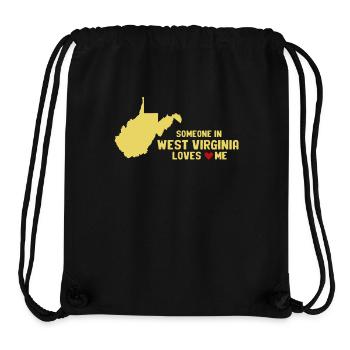 Jemand in West Virginia liebt mich - Stanley/Stella recycelter Gym Bag - Schwarz - Vorne