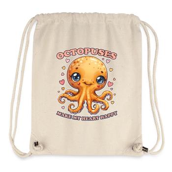 Lustiges Kraken Kopffüßer Tintenfisch Geschenk - Stanley/Stella recycelter Gym Bag - Naturweiß - Vorne