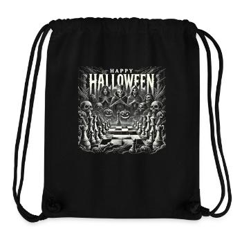 Gespenstisches Schachspiel Halloween Shirt - Stanley/Stella recycelter Gym Bag - Schwarz - Vorne