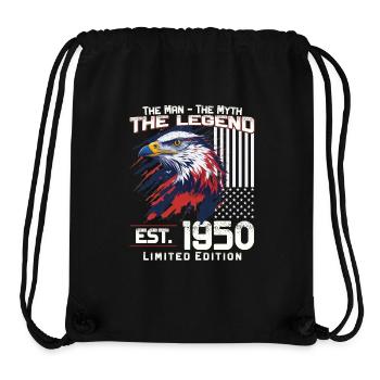 74. Geburtstag Baujahr 1950 Jahrgang 1950 Legende - Stanley/Stella recycelter Gym Bag - Schwarz - Vorne
