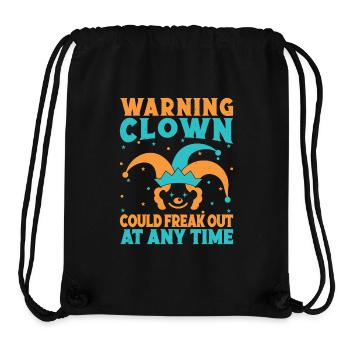 Clown Freak Out Circus Performer Gift Idea - Stanley/Stella Recycled Gym Bag - black - Front