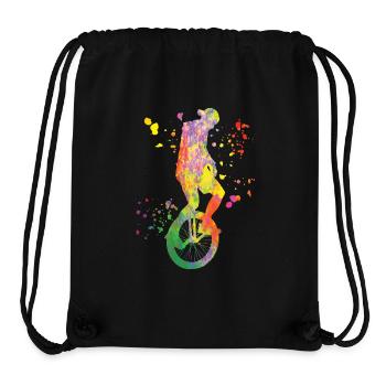 Unicyclist unicycle unicycle - Stanley/Stella Recycled Gym Bag - black - Front