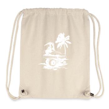 Rollschuhlaufen Zeichnung - Stanley/Stella recycelter Gym Bag - Naturweiß - Vorne