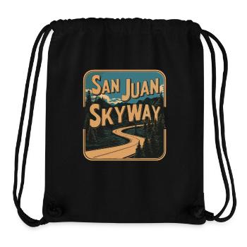 San Juan Skyway Abenteuer Entlang Der Malerischen - Stanley/Stella recycelter Gym Bag - Schwarz - Vorne