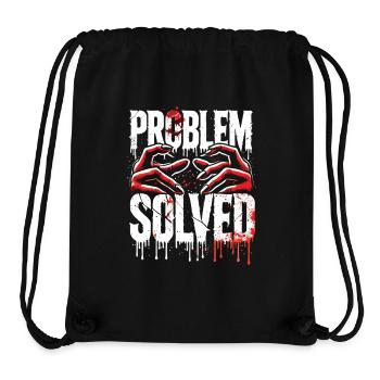Solution choquante - Problème résolu - Sac à cordon recyclé Stanley/Stella - noir - Devant