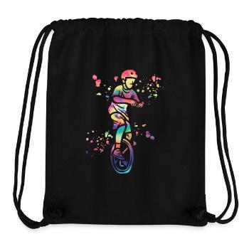 Unicyclist unicycle unicycle - Stanley/Stella Recycled Gym Bag - black - Front
