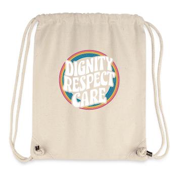 Sozialarbeiter Soziale Arbeit Würde Respekt Pflege - Stanley/Stella recycelter Gym Bag - Naturweiß - Vorne