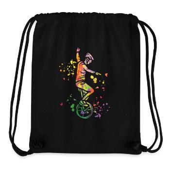 Unicyclist unicycle unicycle - Stanley/Stella Recycled Gym Bag - black - Front