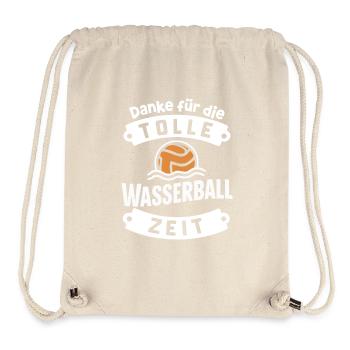 Danke Wasserball Tolle Zeit Team Erinnerung - Stanley/Stella recycelter Gym Bag - Naturweiß - Vorne