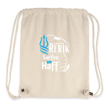 Rerik-Surfen am Haff-Ostseebad Rerik-Salzhaff - Stanley/Stella recycelter Gym Bag - Naturweiß - Vorne