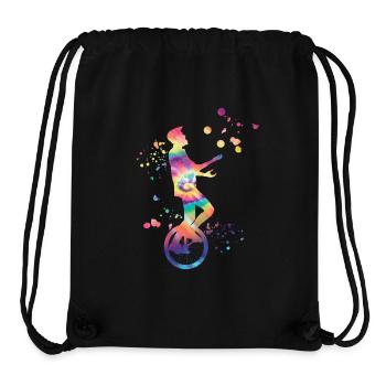Unicyclist unicycle unicycle - Stanley/Stella Recycled Gym Bag - black - Front