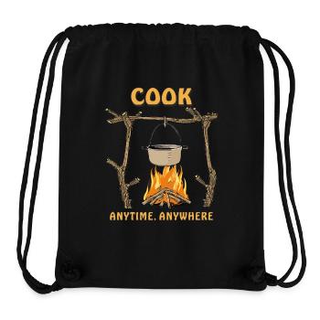 FIRE PIT COOK ANYTIME, ANYWHERE - Stanley/Stella Recycled Gym Bag - black - Front