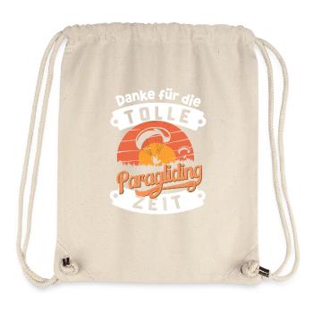 Paraglide-Dank Abenteuer Erlebnis Dankeschön - Stanley/Stella recycelter Gym Bag - Naturweiß - Vorne