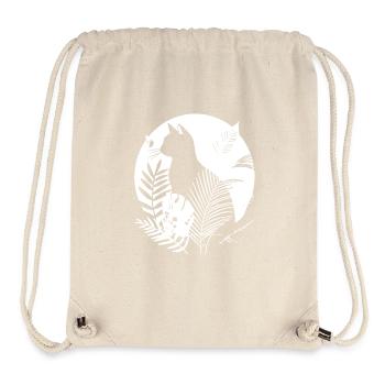 Illustration de chats - Sac à cordon recyclé Stanley/Stella - blanc naturel - Devant