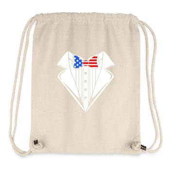 Vierter Juli Nationalfarben Nationalfeiertag USA - Stanley/Stella recycelter Gym Bag - Naturweiß - Vorne