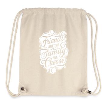 Freunde Sind Die Familie, Die Wir Wählen - Stanley/Stella recycelter Gym Bag - Naturweiß - Vorne
